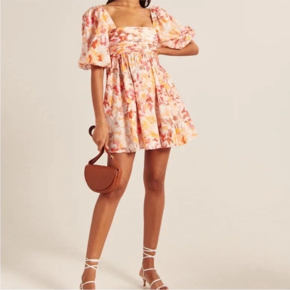 Emerson Poplin Puff Sleeve Mini Dress